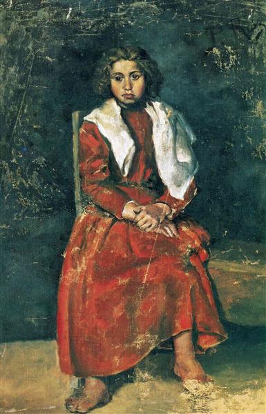 Pablo Picasso Classical Oil Paintings The Barefoot Girl